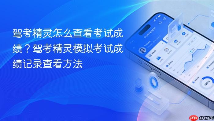 驾考精灵怎么查看考试成绩?驾考精灵模拟考试成绩记录查看方法