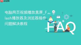 电脑网页视频播放黑屏_flash播放器及浏览器插件问题解决教程