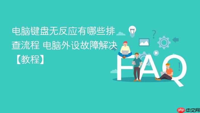 电脑键盘无反应有哪些排查流程 电脑外设故障解决【教程】