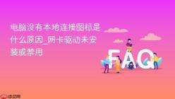 电脑没有本地连接图标是什么原因_网卡驱动未安装或禁用