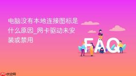 电脑没有本地连接图标是什么原因_网卡驱动未安装或禁用