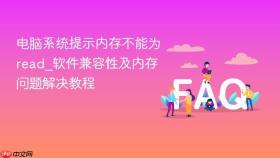 电脑系统提示内存不能为read_软件兼容性及内存问题解决教程