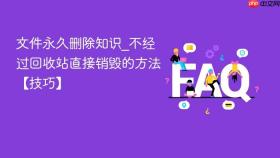 文件永久删除知识_不经过回收站直接销毁的方法【技巧】