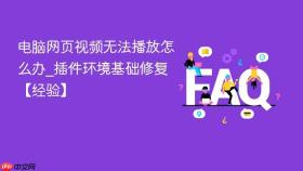 电脑网页视频无法播放怎么办_插件环境基础修复【经验】