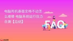 电脑死机画面定格不动怎么维修 电脑系统运行压力自测【总结】