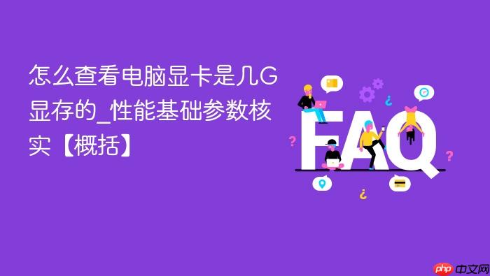 怎么查看电脑显卡是几g显存的_性能基础参数核实【概括】