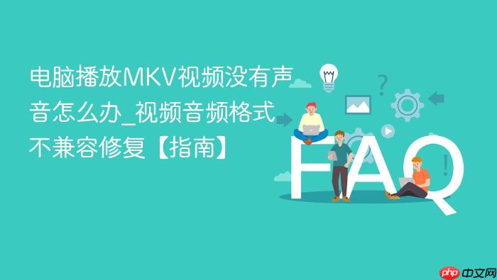 电脑播放mkv视频没有声音怎么办_视频音频格式不兼容修复【指南】
