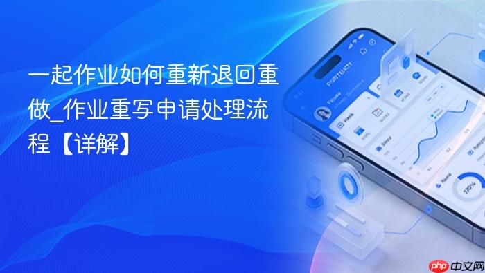 一起作业如何重新退回重做_作业重写申请处理流程【详解】
