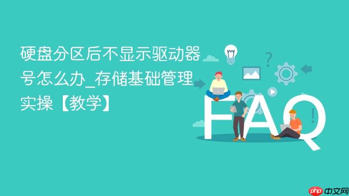 硬盘分区后不显示驱动器号怎么办_存储基础管理实操【教学】