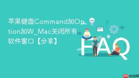 苹果键盘command加option加w_mac关闭所有软件窗口【分享】