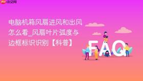 电脑机箱风扇进风和出风怎么看_风扇叶片弧度与边框标识识别【科普】