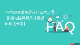 49寸超宽带鱼屏长什么样_顶级电脑屏幕尺寸震撼体验【分享】