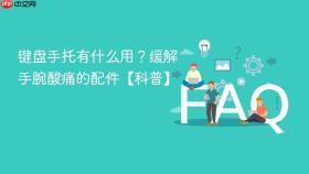 键盘手托有什么用？缓解手腕酸痛的配件【科普】