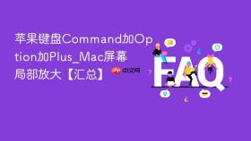 苹果键盘Command加Option加Plus_Mac屏幕局部放大【汇总】