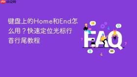 键盘上的home和end怎么用?快速定位光标行首行尾教程