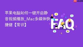 苹果电脑如何一键开启静音视频播放_Mac多媒体快捷键【常识】