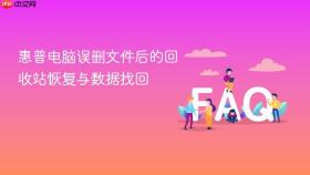 惠普电脑误删文件后的回收站恢复与数据找回
