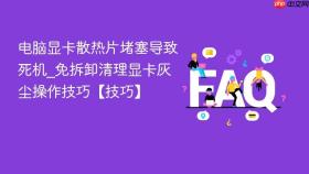 电脑显卡散热片堵塞导致死机_免拆卸清理显卡灰尘操作技巧【技巧】