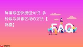 屏幕截图快捷键知识_多种截取屏幕区域的方法【锦囊】