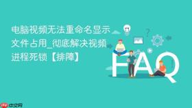 电脑视频无法重命名显示文件占用_彻底解决视频进程死锁【排障】