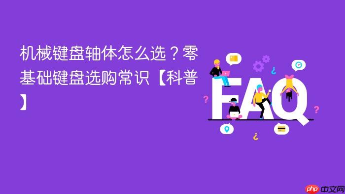 机械键盘轴体怎么选?零基础键盘选购常识【科普】