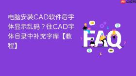 电脑安装CAD软件后字体显示乱码？往CAD字体目录中补充字库【教程】