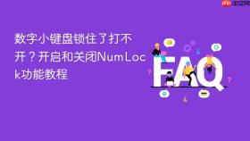 数字小键盘锁住了打不开？开启和关闭numlock功能教程