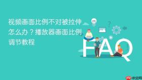 视频画面比例不对被拉伸怎么办?播放器画面比例调节教程