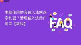 电脑使用拼音输入法候选字乱码？清理输入法用户词库【教程】