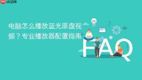 电脑怎么播放蓝光原盘视频？专业播放器配置指南