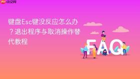 键盘Esc键没反应怎么办?退出程序与取消操作替代教程 - php中文网