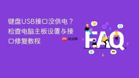 键盘usb接口没供电?检查电脑主板设置与接口修复教程