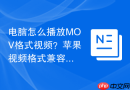 电脑怎么播放MOV格式视频？苹果视频格式兼容播放教程