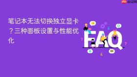 笔记本无法切换独立显卡?三种面板设置与性能优化