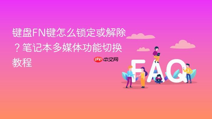 键盘fn键怎么锁定或解除?笔记本多媒体功能切换教程