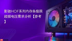 影驰HOF系列内存条极限超频电压需求分析【参考】