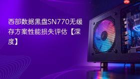 西部数据黑盘SN770无缓存方案性能损失评估【深度】