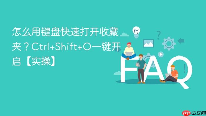 怎么用键盘快速打开收藏夹?ctrl+shift+o一键开启【实操】