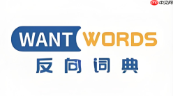 反向词典怎么根据意思找词?具体操作演示步骤