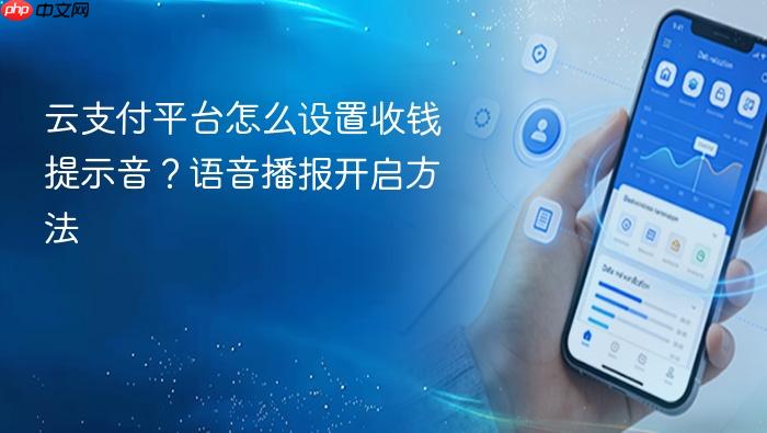 云支付平台怎么设置收钱提示音?语音播报开启方法