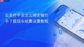 云支付平台怎么绑定银行卡?提现与结算设置教程