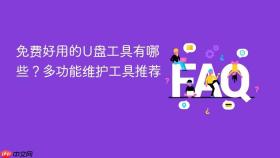 免费好用的u盘工具有哪些?多功能维护工具推荐
