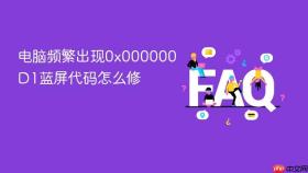 电脑频繁出现0x000000D1蓝屏代码怎么修