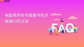 电脑常用命令查看本机开放端口的方法