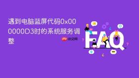 遇到电脑蓝屏代码0x000000D3时的系统服务调整