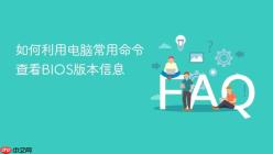 如何利用电脑常用命令查看BIOS版本信息