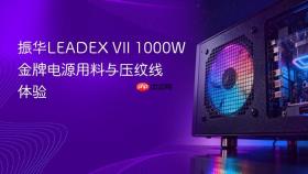 振华leadex vii 1000w金牌电源用料与压纹线体验