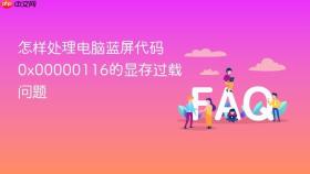 怎样处理电脑蓝屏代码0x00000116的显存过载问题