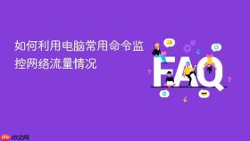 如何利用电脑常用命令监控网络流量情况