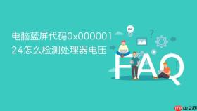 电脑蓝屏代码0x00000124怎么检测处理器电压